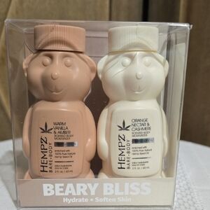 NIP Hempz Beary Bliss Hydrate Warm Vanilla Amber & Orange Nectar Cashmere Lotion